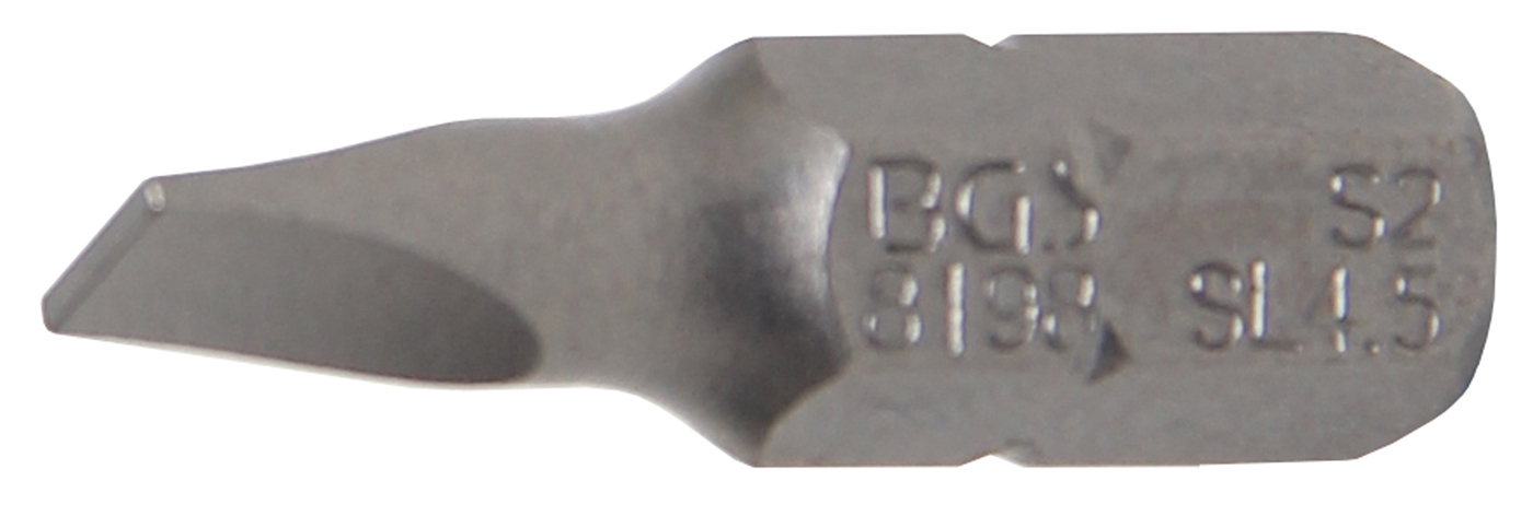 BGS Bit, pohon vnější šestihran 6,3 mm (1/4"), plochý 4,5 mm