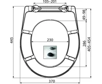 ALCAPLAST WC sedátko univerzální Softclose, Click systém, Duroplast A604 ZEN (1)