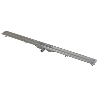 ALCAPLAST Sprchový liniový žlab nerezový, s okrajem, pro perforovaný rošt, délka 1450 mm APZ101-1450