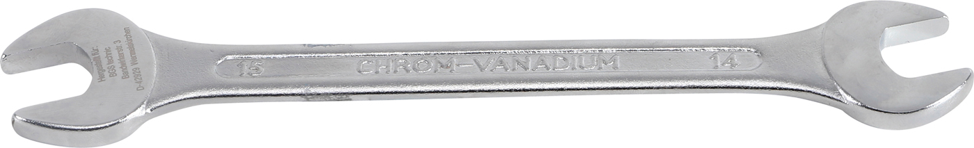 Bgs klíč plochý 14 x 15 mm ,din 3110,chrom vanadium