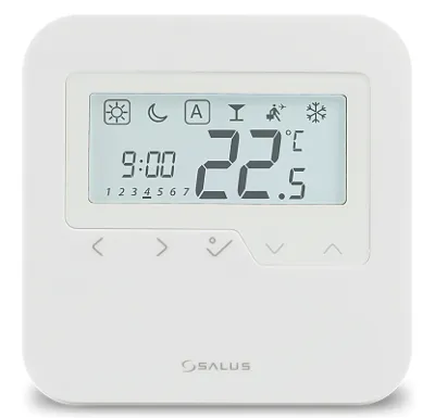 SALUS Týdenní programovatelný termostat HTRP230, Drátové