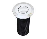 Samostatné pneutlačítko kulaté Matný nerez (3)