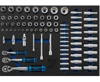 BGS Modul - gola sada 1/4"-3/8"-1/2", 80 dílů