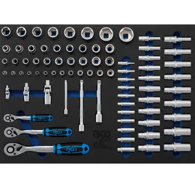 BGS Modul - gola sada 1/4"-3/8"-1/2", 80 dílů