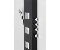 POLYSAN SPIRIT SQUARE termostatický sprchový panel 250x1550mm, černá (5)