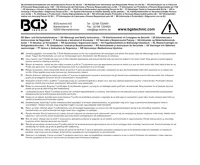 BGS Sada zahnutých klíčů,  vícebarevné,  T-profil (pro Torx) s otvorem a kulovou hlavou T10-T5 (4)