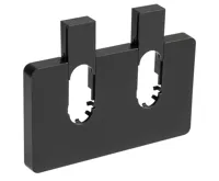 AQUALINE Q-START krycí rozeta pro středové připojení, černá mat (3)