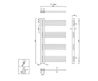 SAPHO DORLION otopné těleso 500x900mm, chrom (7)