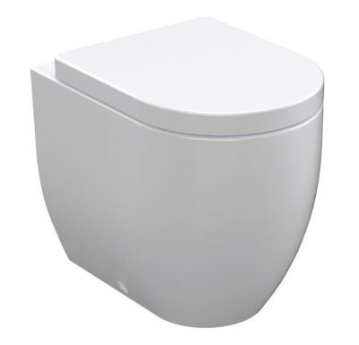 KERASAN FLO WC mísa stojící, 36x51,5cm, spodní/zadní odpad, bílá