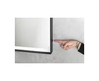 SAPHO SORT zrcadlo s LED osvětlením 60x80cm, senzor, 2700-6500K, černá mat (1)