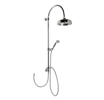 SAPHO VANITY sprchový sloup k napojení na baterii, hlavová, ruční sprcha, chrom