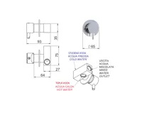 SAPHO RHAPSODY podomítková bidetová baterie, 1 výstup, chrom (5)