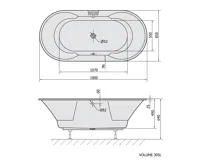 POLYSAN IO oválná vana 180x85x49cm, bílá (6)