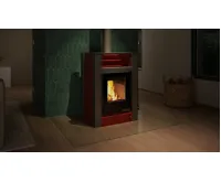 HS Flamingo Krbová kamna AQUAFLAM VARIO ® LEND 11/7kW červená, elektronická regulace (9)