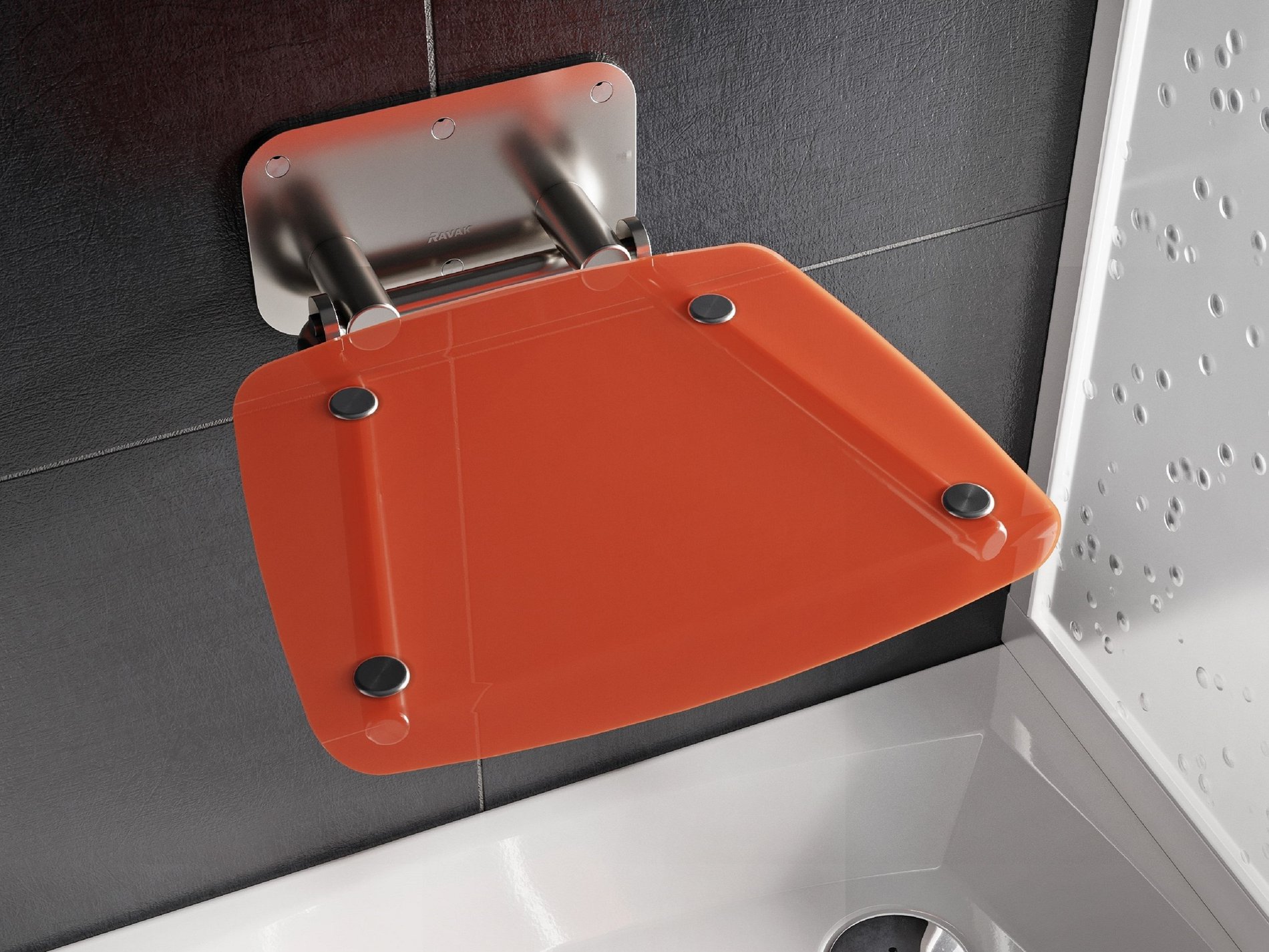 Ravak sprchové sedátko ovo-b ii-orange