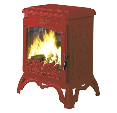 HS Flamingo Invicta CHAMBORD červená-smalt 6191-17 Krbová kamna AKCE