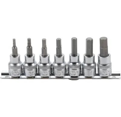 BGS Hlavice zástrčné 3/8" imbus 1/8" - 3/8", 7 dílů