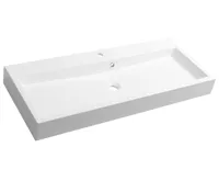 SAPHO ORINOKO umyvadlo, litý mramor, 100x42cm, bílá SAPHO ORINOKO umyvadlo, litý mramor, 100x42cm, bílá