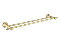 NOVASERVIS Dvojitý držák ručníků ANTICA 600 mm, bronz - AAI10BR