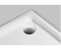 GELCO DIONA sprchová vanička z litého mramoru, čtverec 90x90x7,5cm, bílá (5)