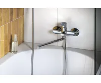 BRUCKNER BARON nástěnná umyvadlová/vanová baterie, chrom (5)