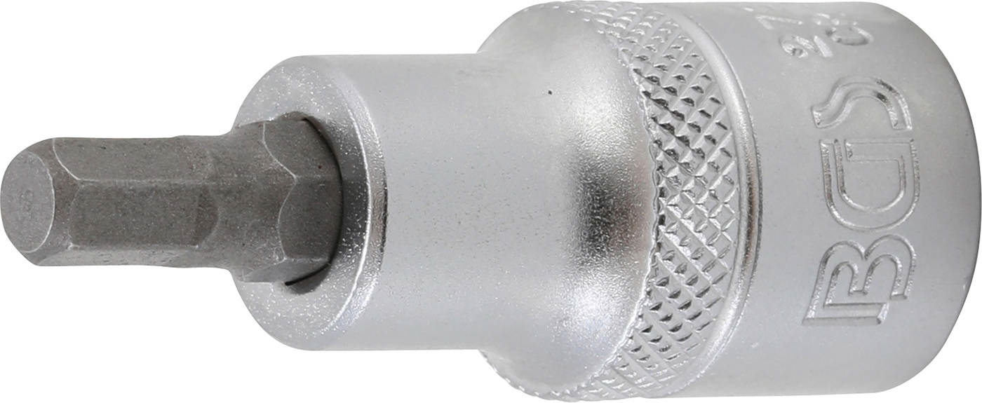 Bgs nástrčná hlavice, 12,5 mm (1/2"), vnitřní šestihran 1/4"