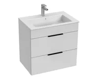 JIKA CUBE Skříňka s 2 zásuvkami včetně umyvadla 65 x 43 cm 453602 Bílá