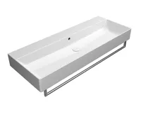 GSI KUBE X keramické umyvadlo 120x47cm, broušená spodní hrana, bez otvoru, bílá ExtraGlaze (4)
