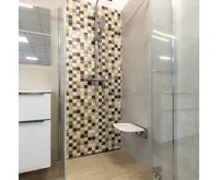 Sedátko do sprchy, duroplast, bílé (4)