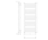 SAPHO METRO otopné těleso 600x1510 mm, bílá (7)