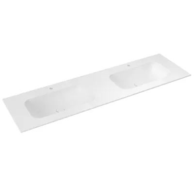 SAPHO ARUBA dvojumyvadlo, Rockstone, 190x51,5cm, bílá mat