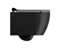 GSI PURA SHORT závěsná WC mísa, Swirlflush, 35x46cm, černá dual-mat (1)