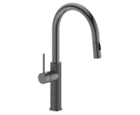 SAPHO FLAWO stojánková dřezová baterie s výsuvnou sprškou, gun metal SAPHO FLAWO stojánková dřezová baterie s výsuvnou sprškou, gun metal