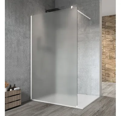 GELCO VARIO WHITE jednodílná sprchová zástěna k instalaci ke stěně, matné sklo, 1300 mm