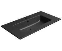 GSI PURA keramické umyvadlo Slim 82x46cm, černá mat