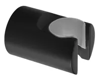 SAPHO Držák sprchy kulatý, pevný, černá mat SAPHO Držák sprchy kulatý, pevný, černá mat