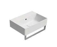 GSI KUBE X keramické umyvadlo 50x37cm, bez otvoru, bílá mat (4)