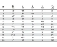 Nerez koleno 45°- DN 40 - 6/4" M/ F (2)