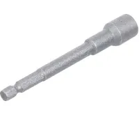 BGS Hlavice nástrčná,velmi dlouhá, pro vrtačky, pohon vnější šestihran 6,3 mm,(1/4")Drive,10mm (2)