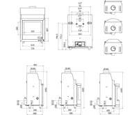 HS Flamingo Krbová vložka AQUAFLAM ® PRIZMAT 25 s výměníkem a manuální regulací (11)
