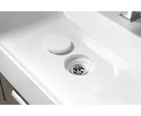 SAPHO TWIG umyvadlo, litý mramor, 60x47cm, kryt výpusti, bílá (7)