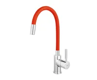NOVASERVIS Dřezová baterie s flexi ramenem, červená-chrom, 70710,0CV NOVASERVIS Dřezová baterie s flexi ramenem, červená-chrom, 70710,0CV