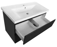 AQUALINE ALTAIR umyvadlová skříňka 86,5x60x45cm, černá mat (5)