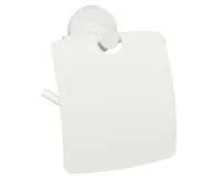 SAPHO X-ROUND WHITE držák toaletního papíru s krytem, bílá mat SAPHO X-ROUND WHITE držák toaletního papíru s krytem, bílá mat