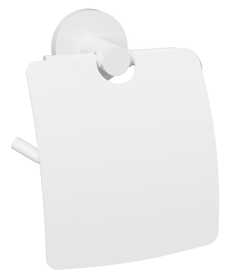 Sapho x-round white držák toaletního papíru s krytem, bílá mat