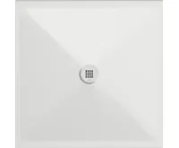 GSI Keramická sprchová vanička, čtverec 100x100x2cm, bílá mat GSI Keramická sprchová vanička, čtverec 100x100x2cm, bílá mat