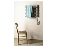 AQUALINE Elektrický sušák ručníků, 570x465mm, 72W, šedý hliník-metalíza (RAL9007) (1)