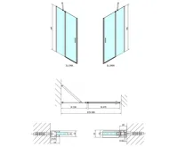 POLYSAN ZOOM sprchové dveře 900mm, čiré sklo (11)