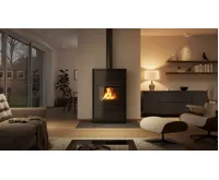 HS Flamingo Krbová kamna AQUAFLAM ® 25 s výměníkem - černá, automatická regulace (28)