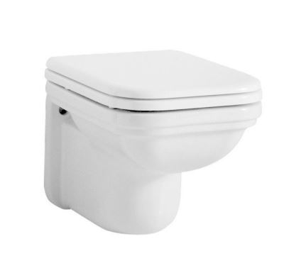 KERASAN WALDORF závěsná WC mísa, 37x55cm, bílá